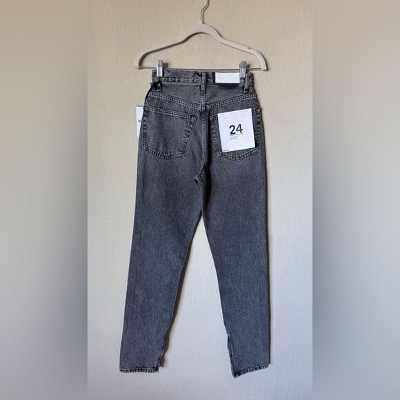 NWT RE/DONE Super High Drainpipe Midnight Ash Denim Jeans Size 24 - Picture 8 of 12